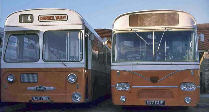 Cherwell Valley Daimler Roadliner Strachan NJW716E & Leyland Leopard Marshall 107CUF